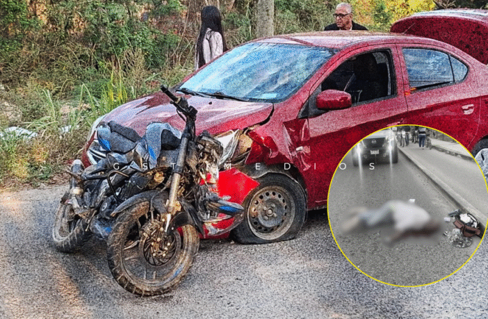 Motociclista atropella peatón en avenida México; víctima pierde la vida