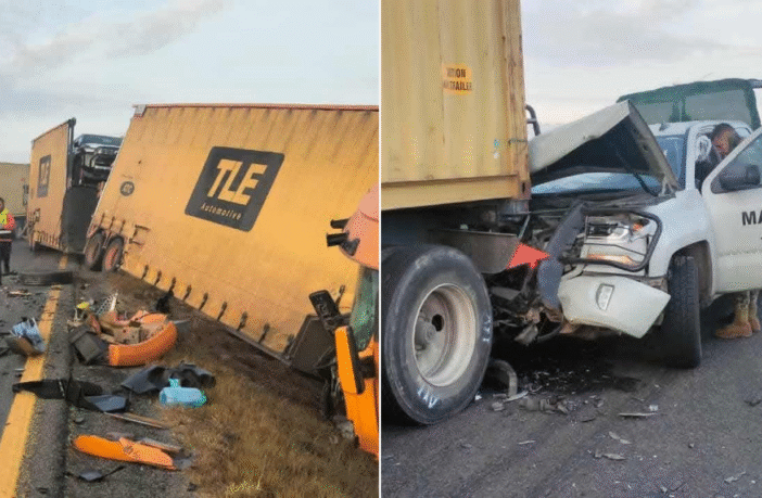 Un civil muerto y 10 marinos heridos en carambola sobre la autopista México-Guadalajara