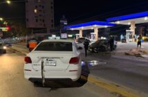 Choque frontal en avenida México deja dos personas prensadas