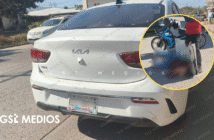 Joven motociclista lesionada tras impactar contra un vehículo en Joyas del Pedregal