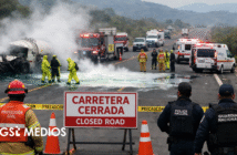 Notiespacio PV | Autopista Tepic–Mazatlán cerrada por derrame de cloro en Rosamorada