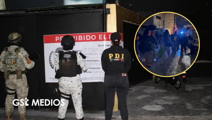 Rescatan a 39 mujeres presuntamente víctimas de trata en bar en Cancún Rescatan a 39 mujeres presuntamente víctimas de trata en bar en Cancún