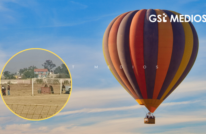 Se desploma globo aerostático en Teotihuacán dejando a dos turistas lesionados