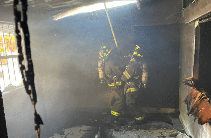 Se registra incendio en vivienda de la colonia El Caloso