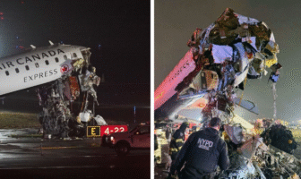 Avión de Air Canada choca con camión de Bomberos en Aeropuerto de NYC
