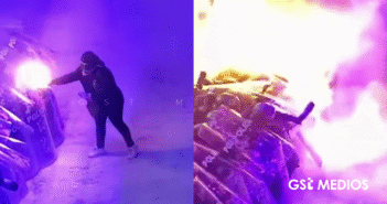 Once detenidas por ataque con fuego a policías en 8M