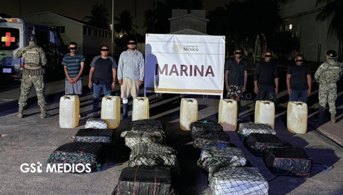 Marina decomisa 650 kilos de cocaína en aguas de Michoacán