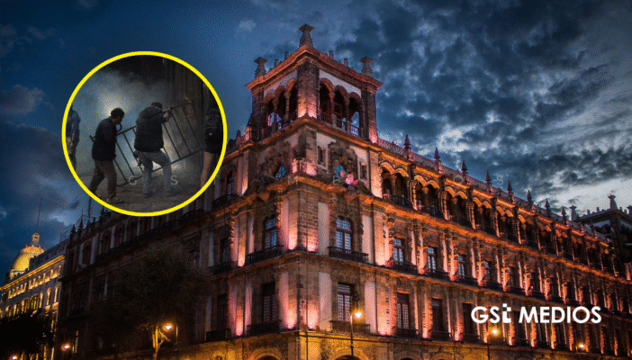 Detienen a nueve hombres por destrozos durante 8M