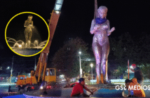 Notiespacio PV | Polémica por retiro del monumento Hermana Agua en Tepic