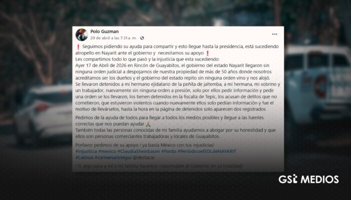 Familia denuncia despojo de su terreno en Guayabitos; los detienen arbitrariamente