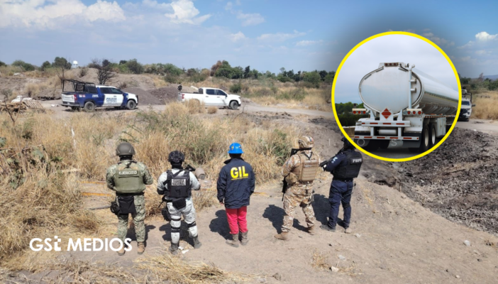 Hallan toma ilegal en Guanajuato con miles de litros de hidrocarburo