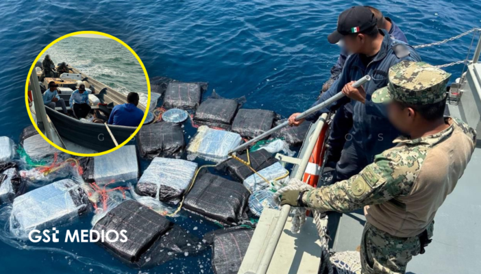 Decomisan casi mil kilos de cocaína en operativo marítimo en Chiapas