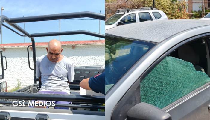 Fin a los ataques en Vallarta: capturan a sujeto que rompía cristales de autos