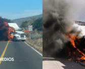 Queman vehículos y negocios en Nayarit tras captura de “El Jardinero”