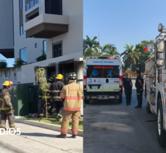Corto circuito provoca incendio en medidores de edificio recién inaugurado 