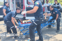 Motociclista con fractura expuesta tras choque con taxi en Vallarta