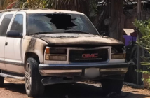 Se incendia camioneta en Brisas del Pacífico