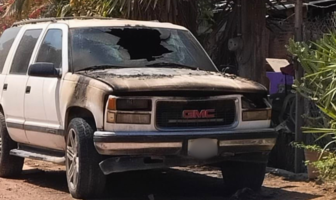 Se incendia camioneta en Brisas del Pacífico