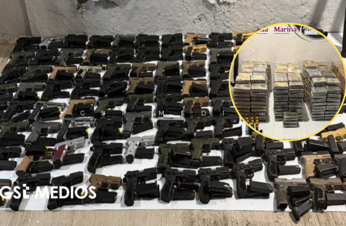 Decomisan 151 armas y casi 700 kilos de droga en Chiapas