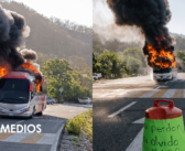 Incendian vehículos en la carretera Michoacán-Colima tras asesinato de indígenas