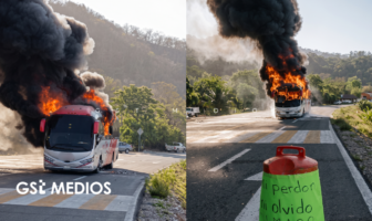 Incendian vehículos en la carretera Michoacán-Colima tras asesinato de indígenas