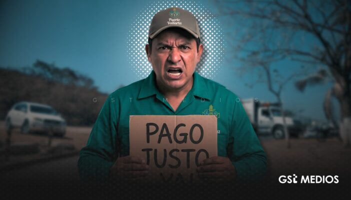 Trabajadores de aseo público en Puerto Vallarta realizan huelga por falta de pagos y falta de condiciones laborales