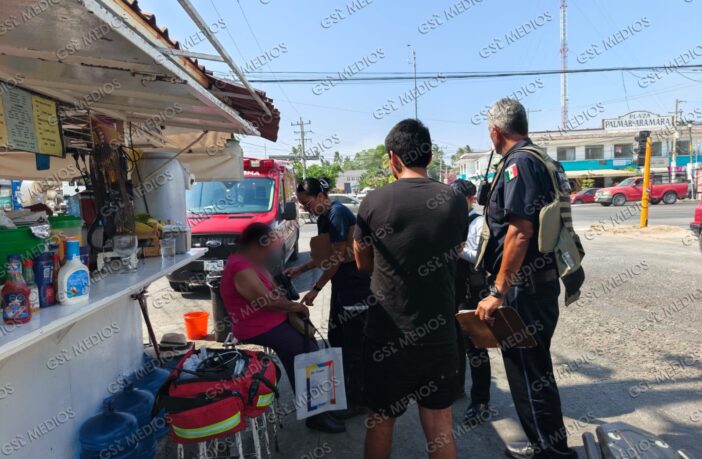 Motociclista atropella a una mujer de la tercera edad en La Aurora