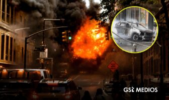Explota vehículo de transporte cerca del Toro de Wall Street en Nueva York