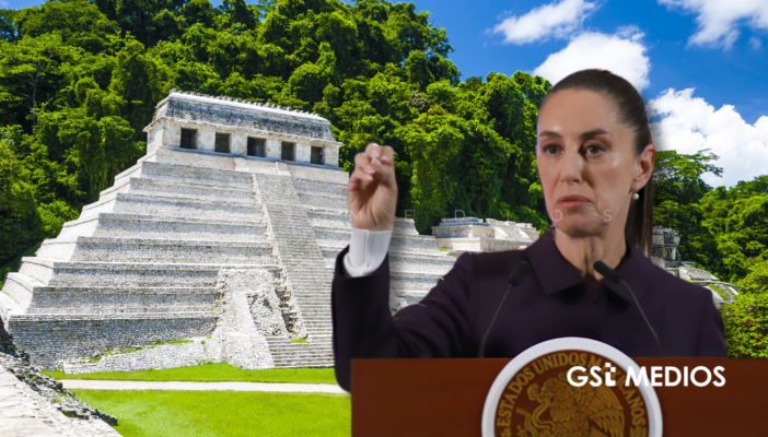 Ni reunión ni instrucciones: Sheinbaum crítica mensajes misóginos sobre su estancia en Palenque