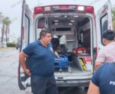 Motociclista resulta lesionado tras derrapar en la avenida Medina Ascencio