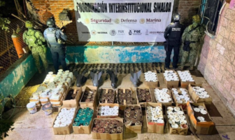 Decomisan 550 artefactos explosivos en Sinaloa durante operativo de seguridad