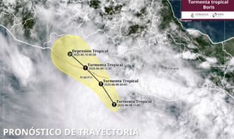 Tormenta tropical "Boris" retrasa impacto; prevén que toque tierra el martes