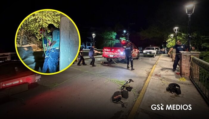 Rescatan a hombre atrapado en el río Cuale