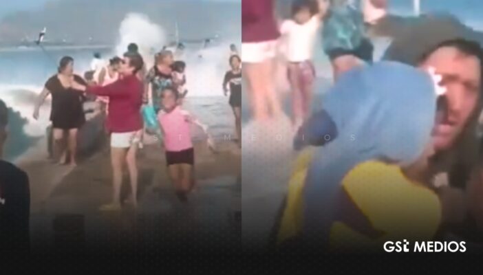 Ola gigante deja ocho lesionados en el malecón de Punta Pérula