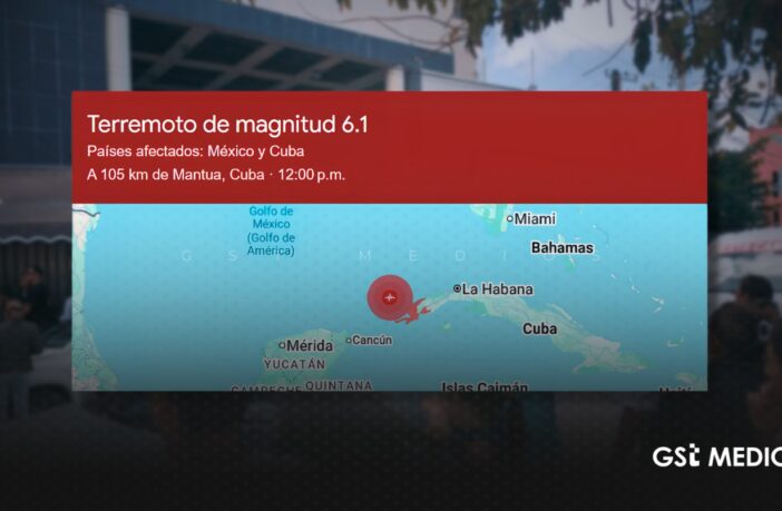 Sismo magnitud 6.1 en Cuba se percibe en Cancún