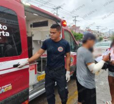 Joven resulta lesionado de un brazo tras altercado vial en la avenida Francisco Villa