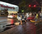 Motociclista resulta lesionado tras choque frente a Soriana Pitillal en Puerto Vallarta