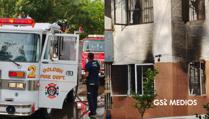 Incendio consume departamento en Aralias; no hay lesionados