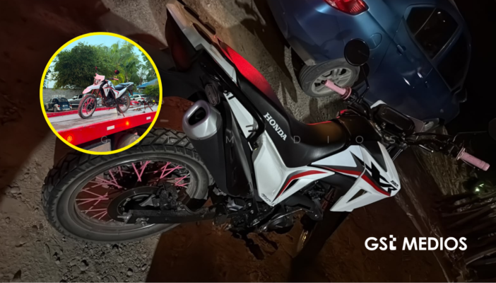 Aseguran motocicleta con reporte de robo en la colonia Tabachines
