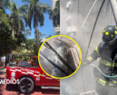 Controlan incendio en tanque de gas en Hotel Cristal