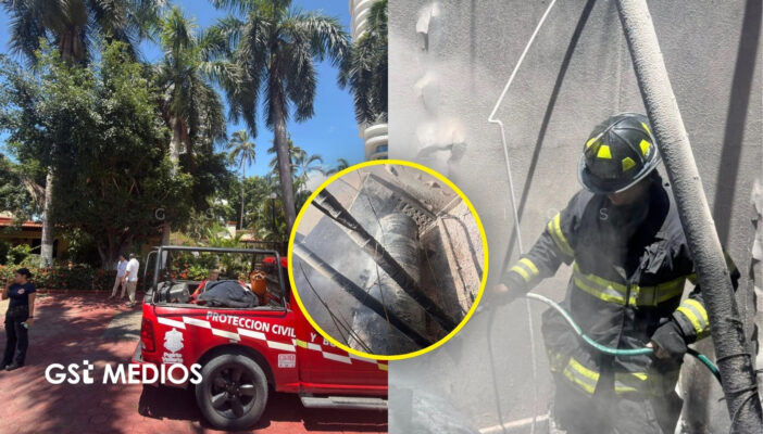 Controlan incendio en tanque de gas en Hotel Cristal
