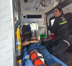 Motociclista con fractura en pierna tras choque con camioneta en Aralias II