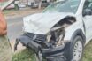 Brutal impacto entre dos vehículos a la altura del Puente de 'Los Milagros'