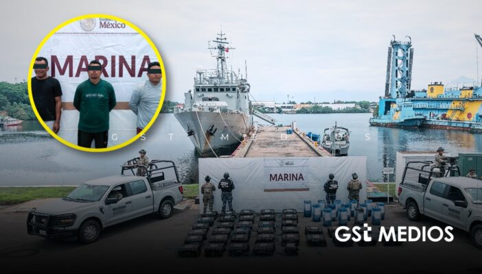 Semar incauta más de una tonelada de droga en las costas de Chiapas