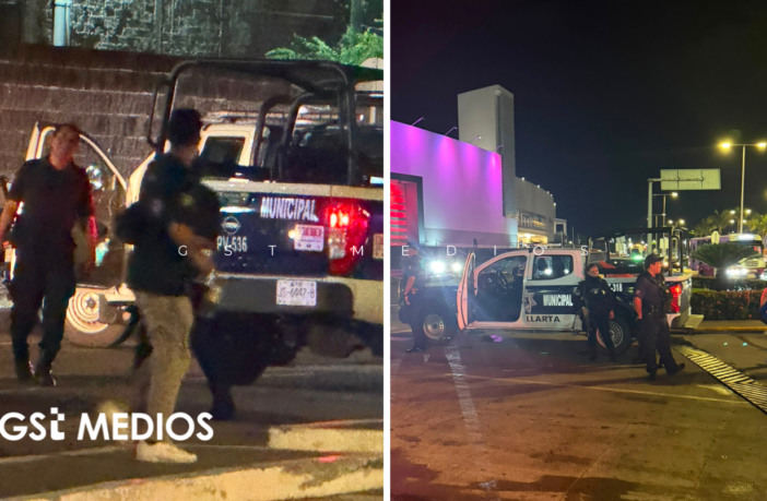 Falso reporte de robo a mano armada moviliza a la policía en Galerías Vallarta