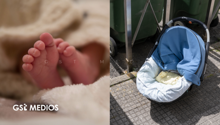 Madre abandona a su bebé de un mes en una banqueta durante una pelea con su pareja