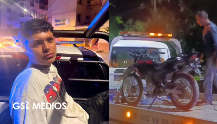 Movilización por presuntas detonaciones termina con motociclista detenido en La Aurora
