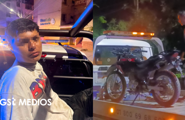 Movilización por presuntas detonaciones termina con motociclista detenido en La Aurora