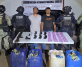 Detiene a dos en Mazatlán con un AK-47, drogas y gasolina