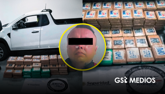Decomisan 217 kilos de droga ocultos en una camioneta sobre la carretera México-Cuernavaca